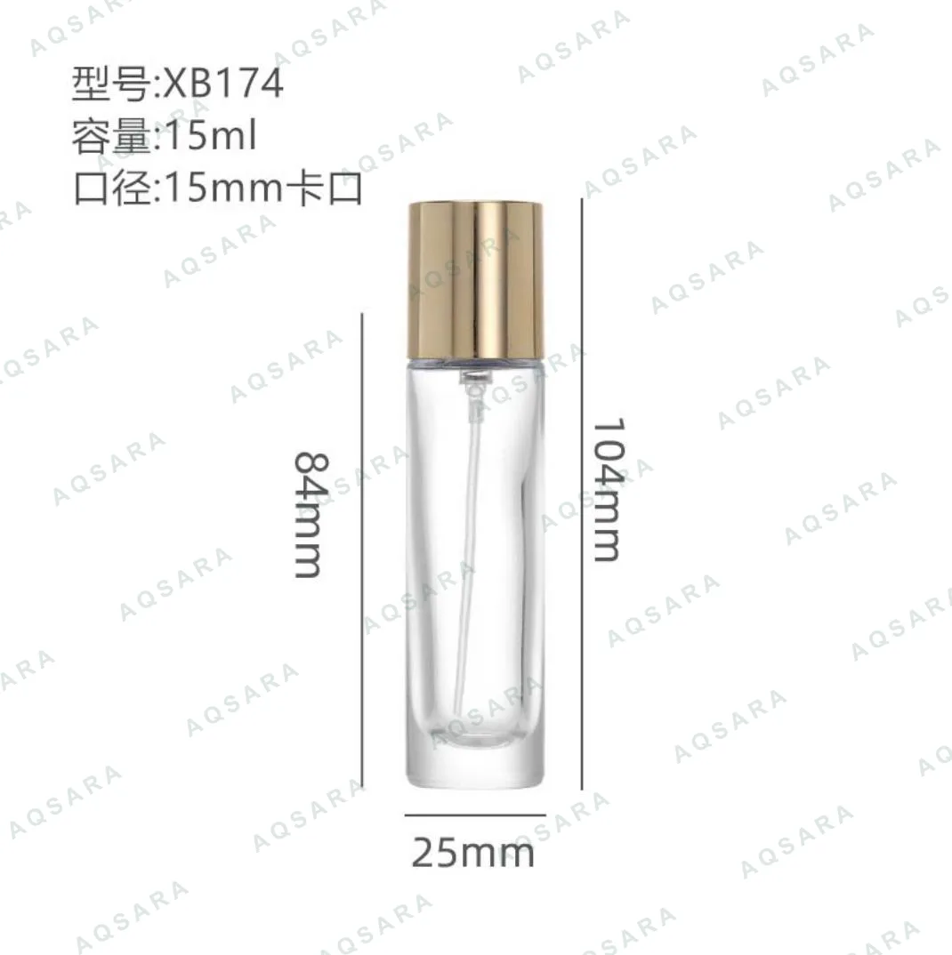 Botol Parfum kaca 15 ml leher 15 mm — XB174