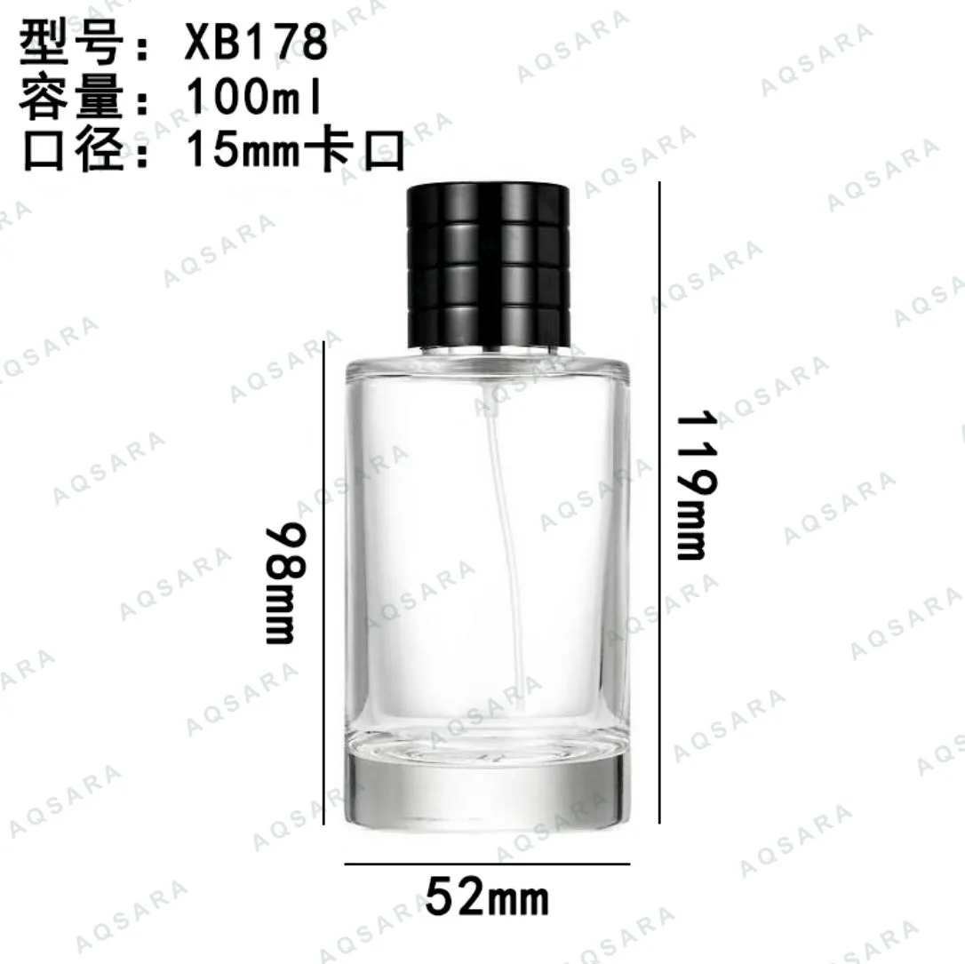Botol Parfum kaca 100 ml leher 15 mm — XB178