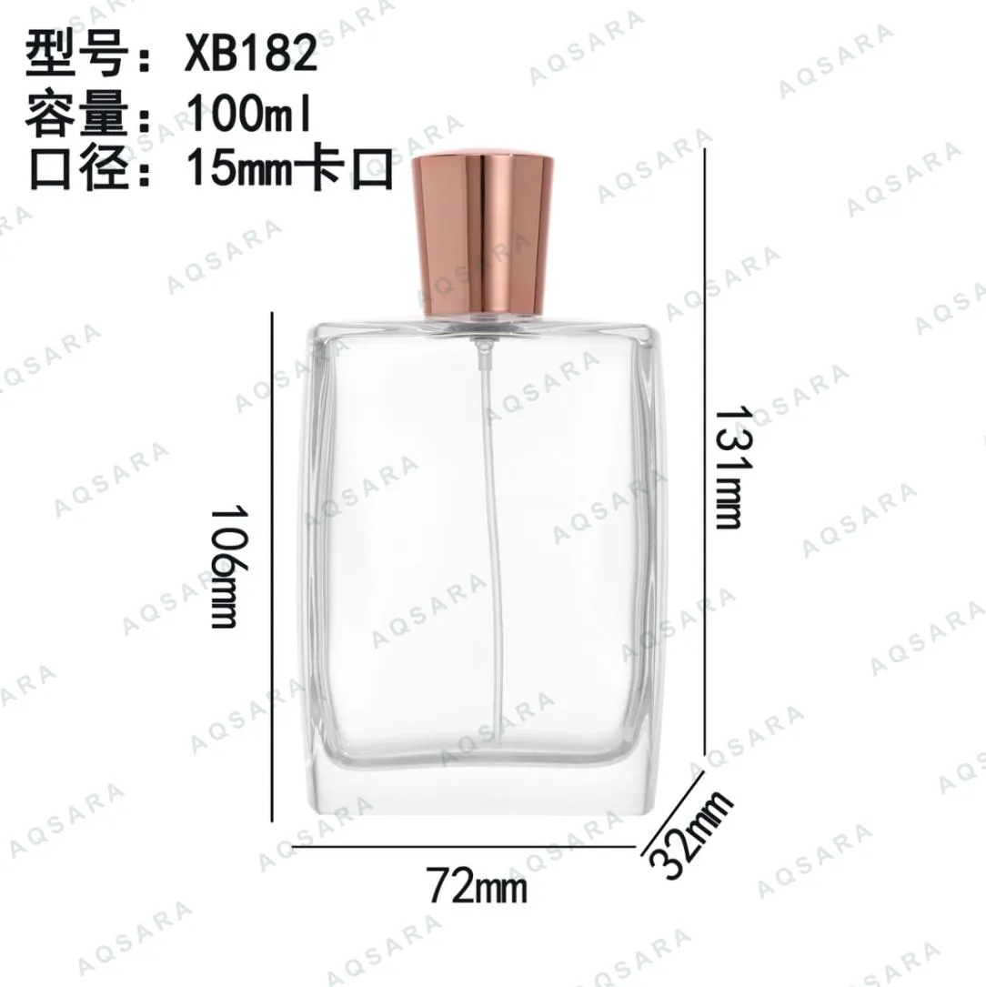 Botol Parfum kaca 100 ml leher 15 mm — XB182