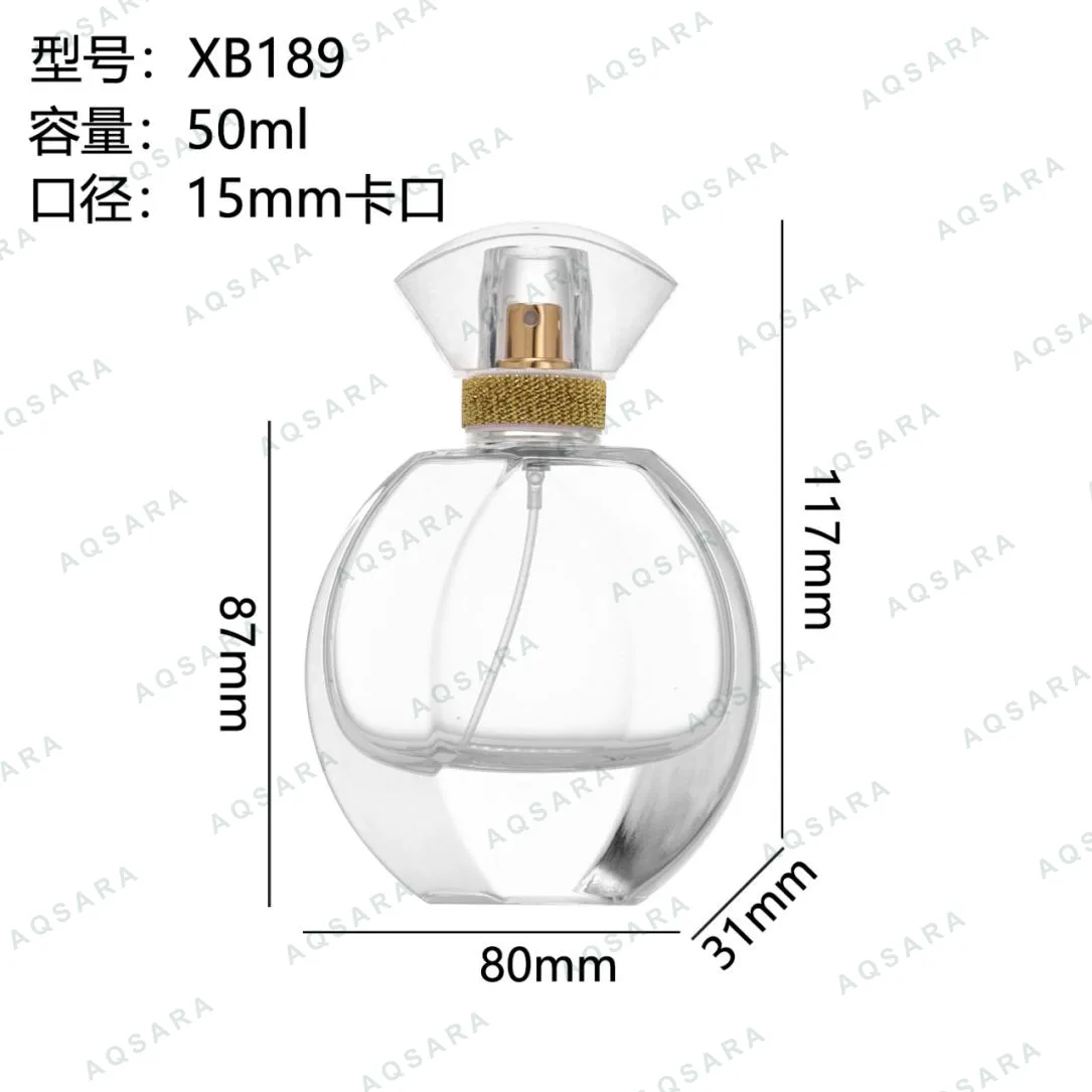 Botol Parfum kaca 50 ml leher 15 mm — XB189