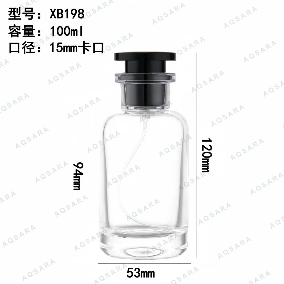 Botol Parfum kaca 100 ml leher 15 mm — XB198