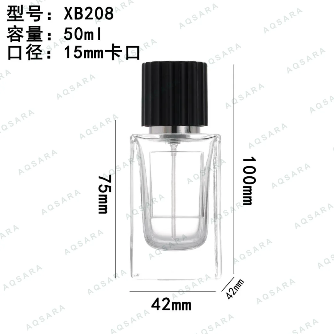 Botol Parfum kaca 50 ml leher 15 mm — XB208