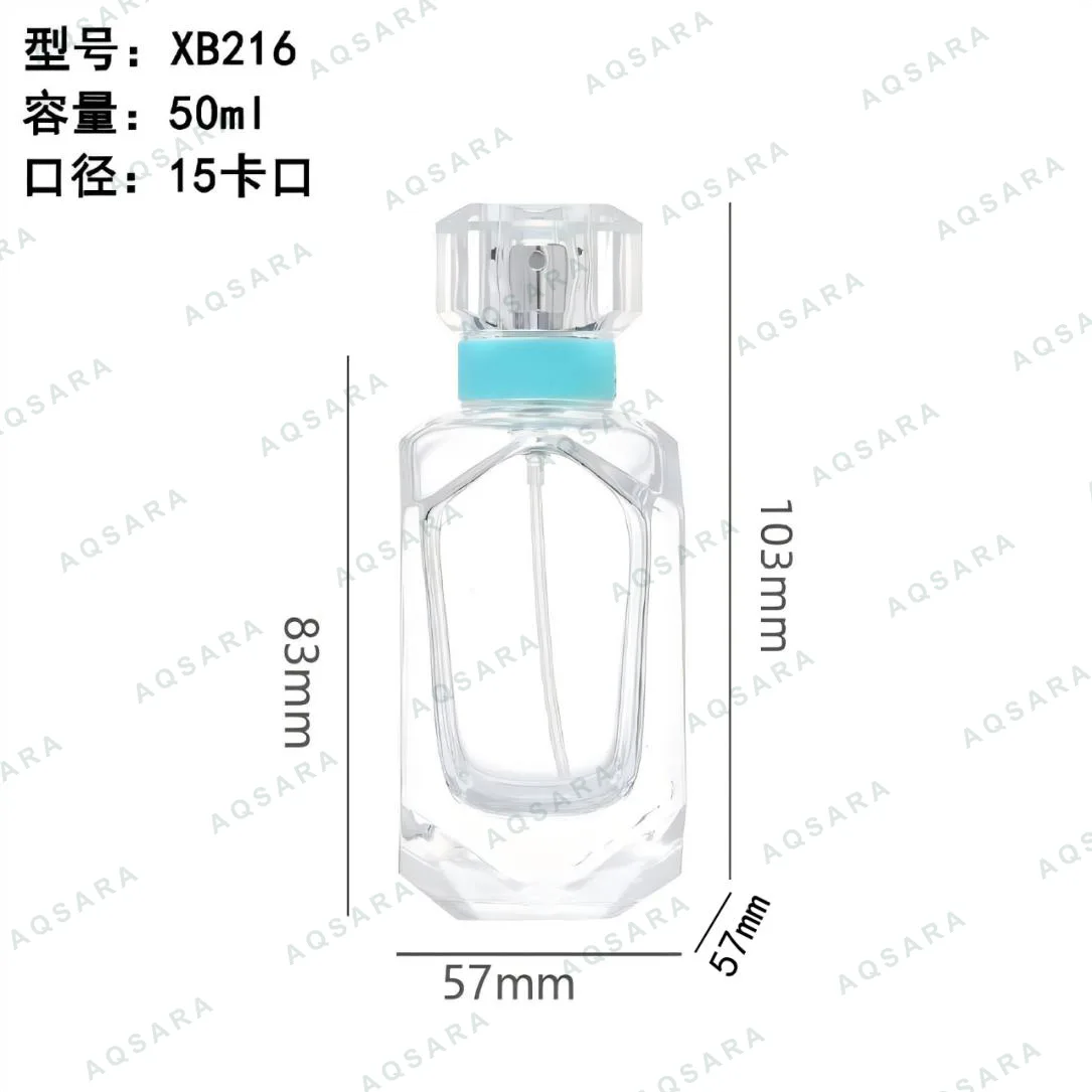 Botol Parfum kaca 50 ml leher 15 mm — XB216