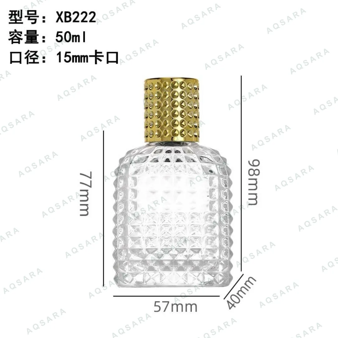 Botol Parfum kaca 50 ml leher 15 mm — XB222