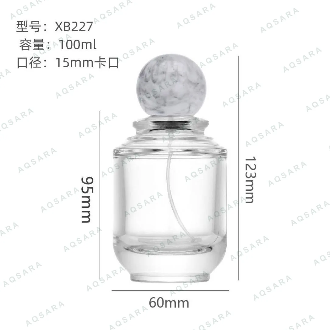 Botol Parfum kaca 100 ml leher 15 mm — XB227