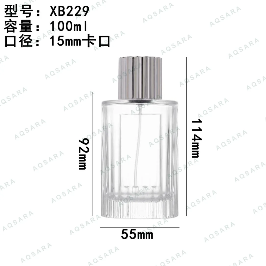 Botol Parfum kaca 100 ml leher 15 mm — XB229