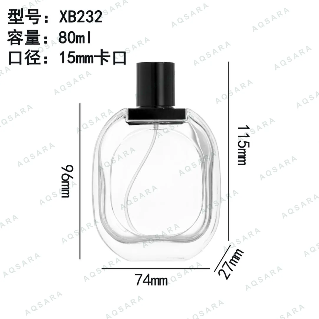 Botol Parfum kaca 80 ml leher 15 mm — XB232