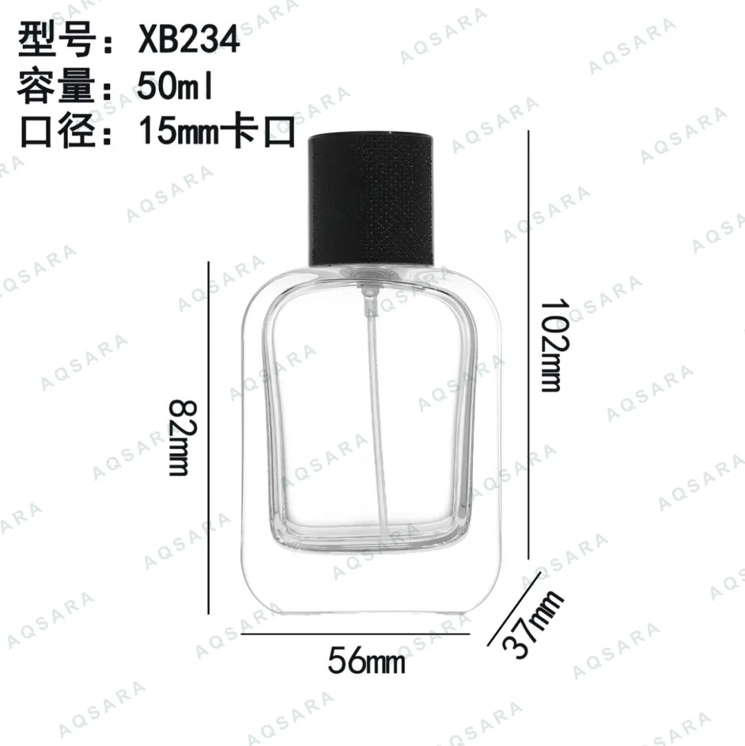 Botol Parfum kaca 50 ml leher 15 mm — XB234