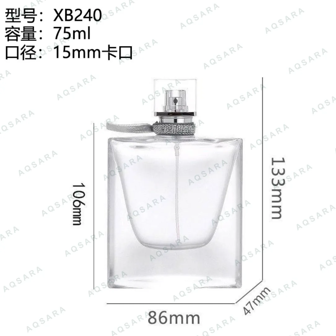 Botol Parfum kaca 75 ml leher 15 mm — XB240