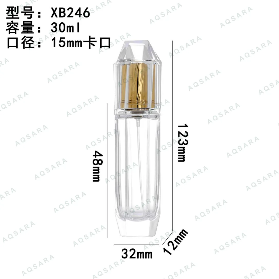 Botol Parfum kaca 30 ml leher 15 mm — XB246