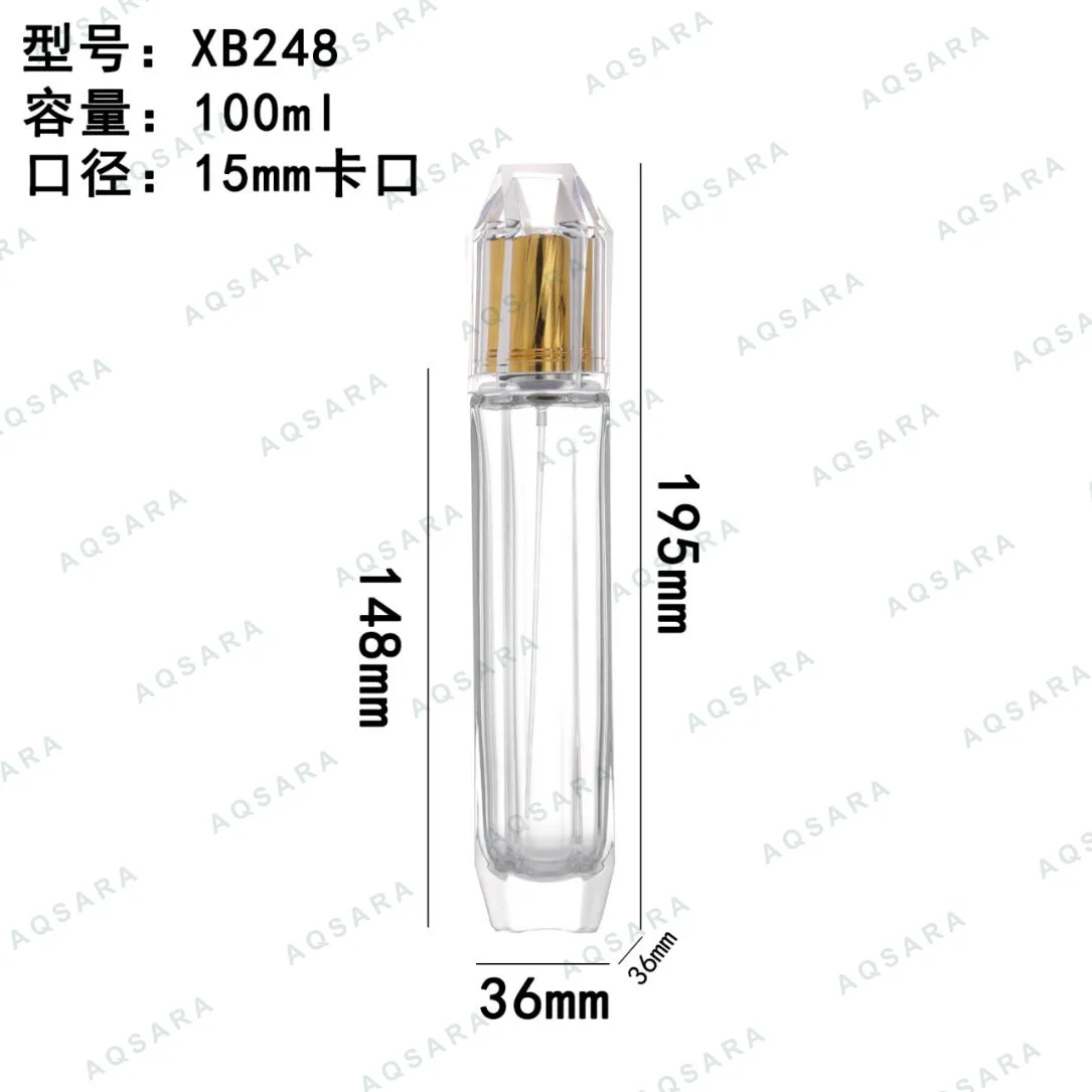 Botol Parfum kaca 100 ml leher 15 mm — XB248
