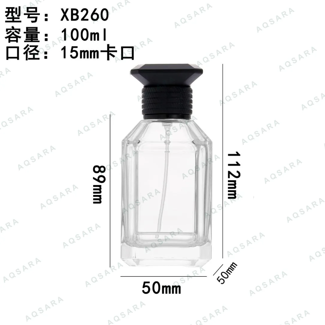 Botol Parfum kaca 100 ml leher 15 mm — XB260
