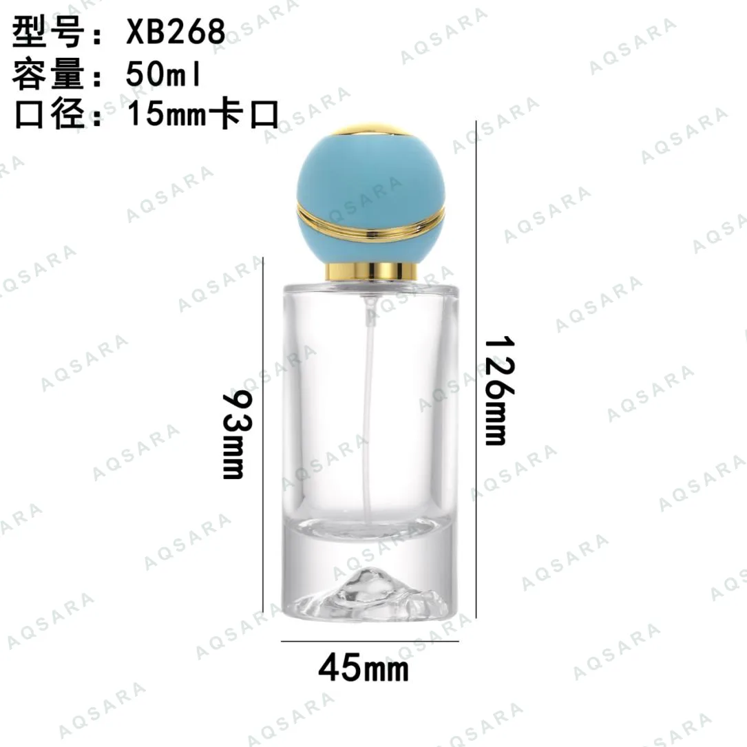 Botol Parfum kaca 50 ml leher 15 mm — XB268