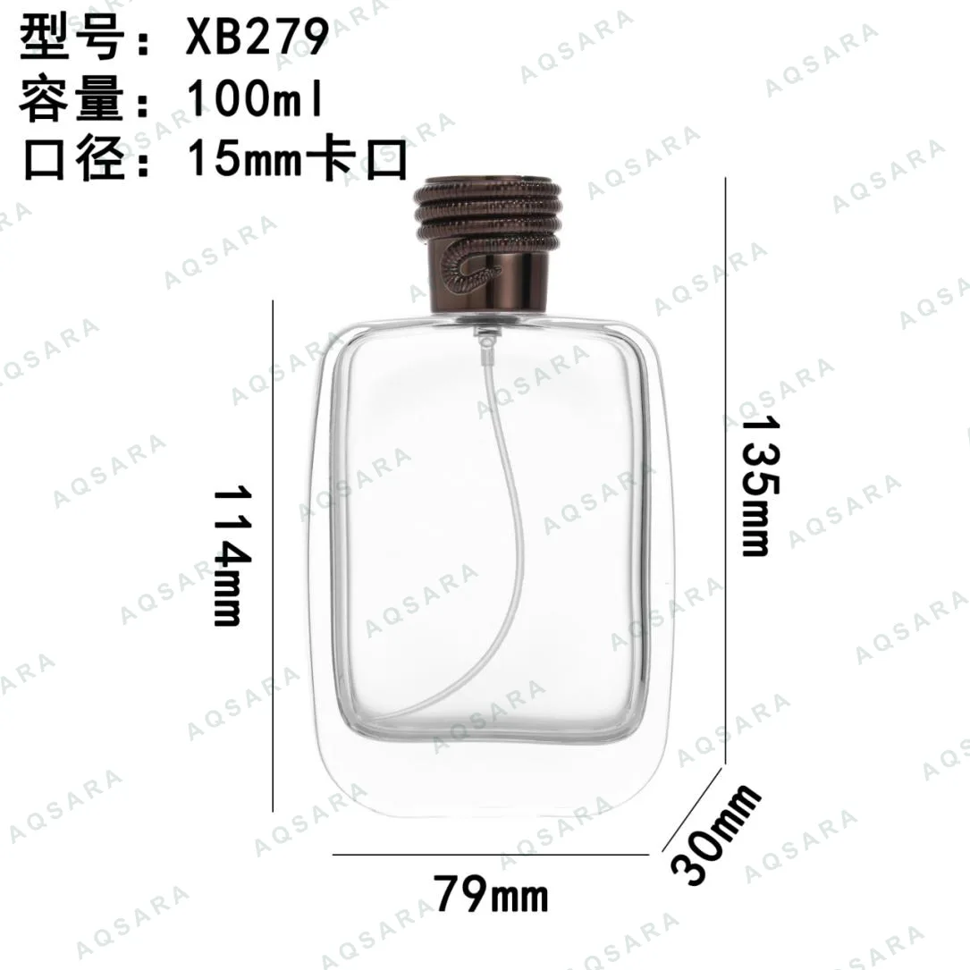 Botol Parfum kaca 100 ml leher 15 mm — XB279