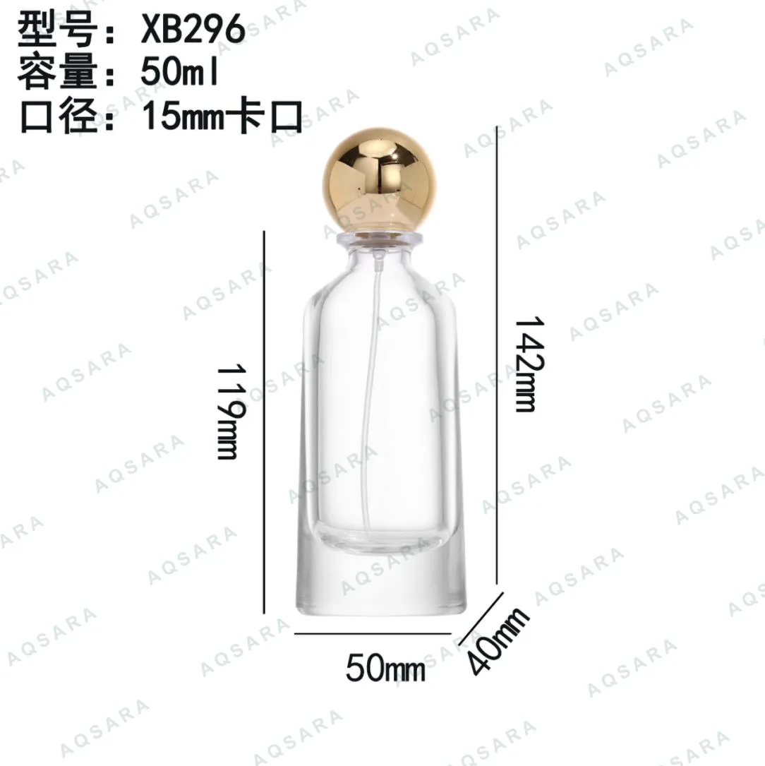 Botol Parfum kaca 50 ml leher 15 mm — XB296