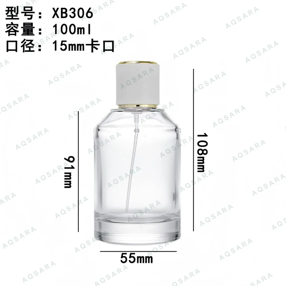 Botol Parfum kaca 100 ml leher 15 mm — XB306