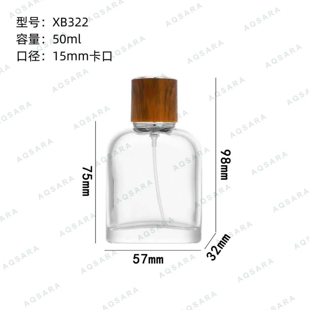 Botol Parfum kaca 50 ml leher 15 mm — XB322
