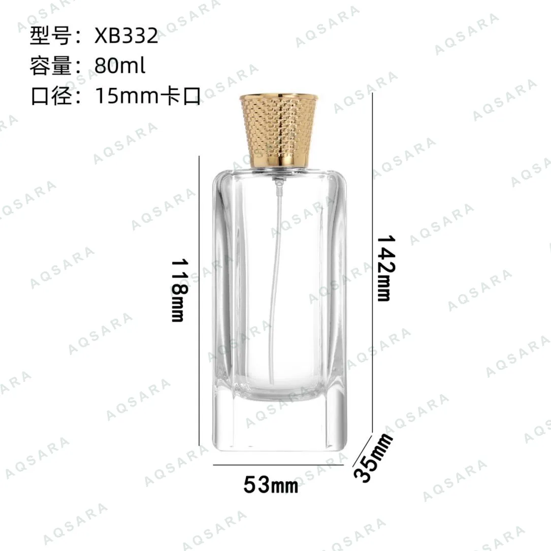 Botol Parfum kaca 80 ml leher 15 mm — XB332