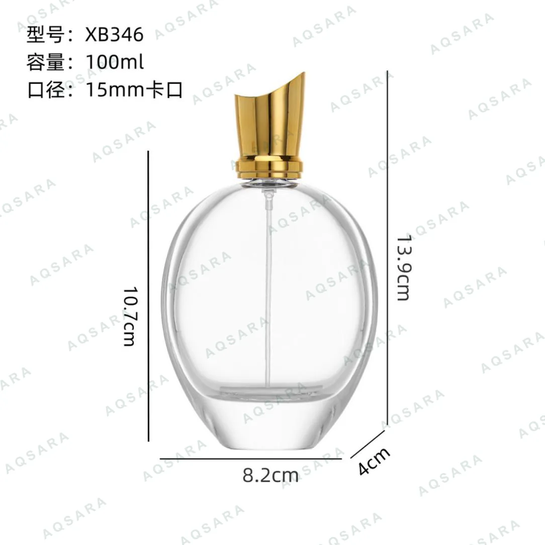 Botol Parfum kaca 100 ml leher 15 mm — XB346