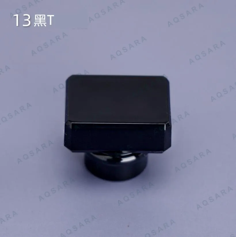 Tutup Botol leher 13 mm — 13 glossy black acrylic