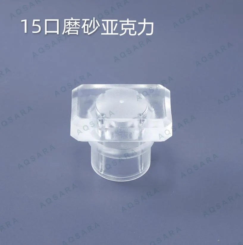 Tutup Botol leher 15 mm — 15 frosted acrylic