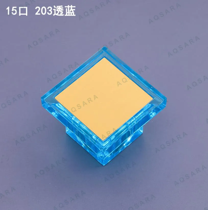 Tutup Botol leher 15 mm — 15 port 203 clear blue