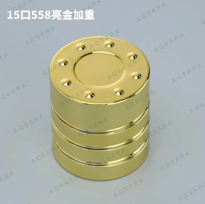 Tutup Botol leher 15 mm — 15 port 558 glossy gold weighted