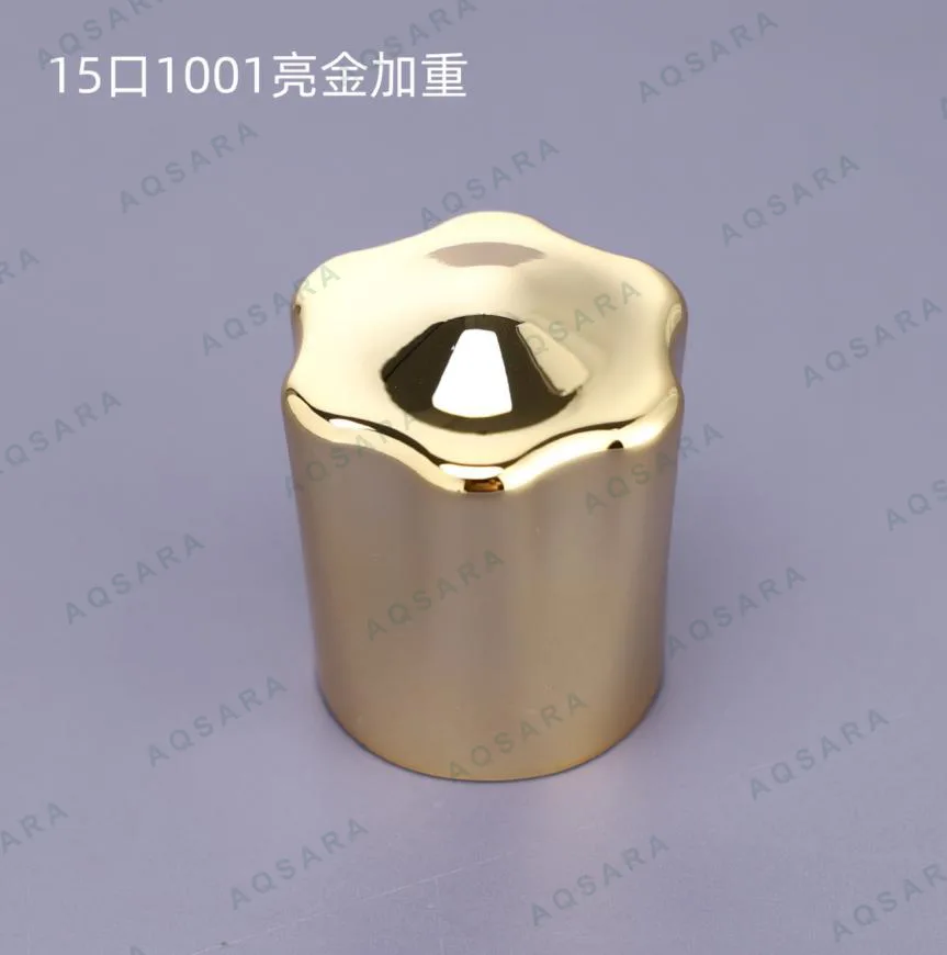 Tutup Botol leher 15 mm — 15 port A1001 glossy gold