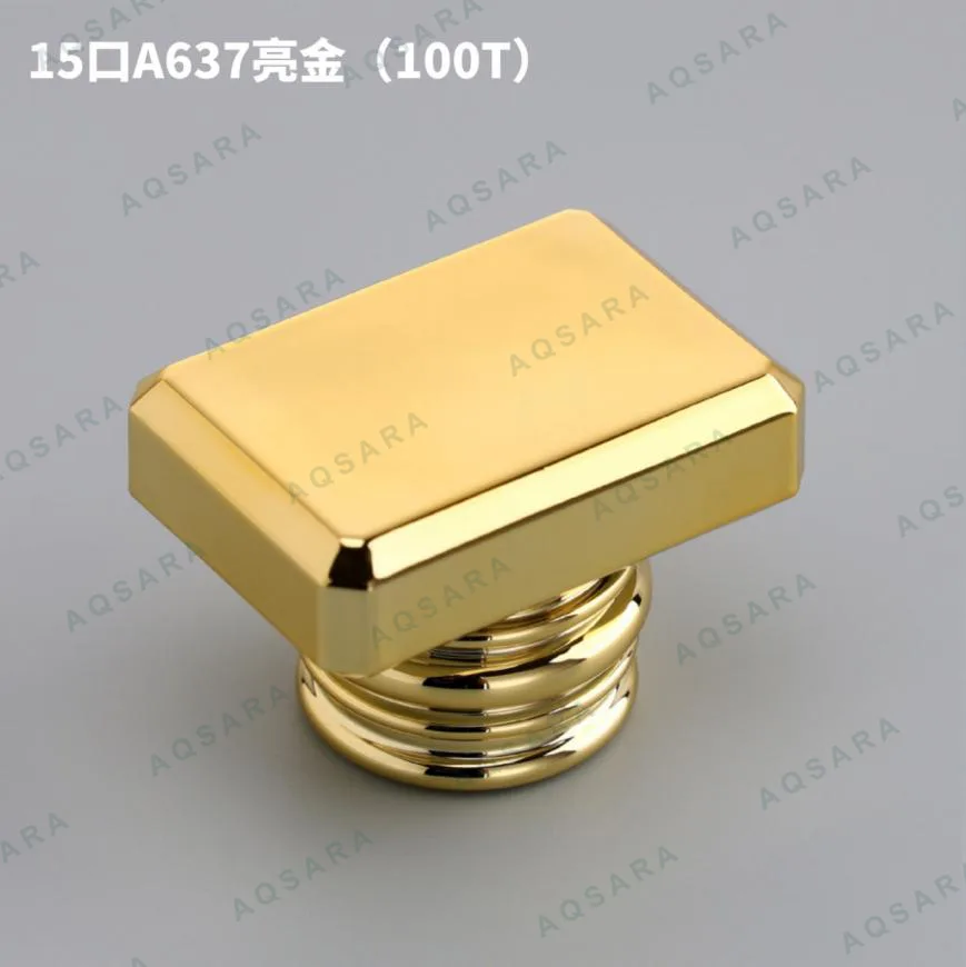 Tutup Botol leher 15 mm — 15 port A637 glossy gold