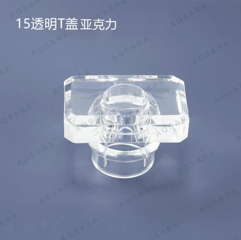 Tutup Botol leher 15 mm — 15 transparent acrylic