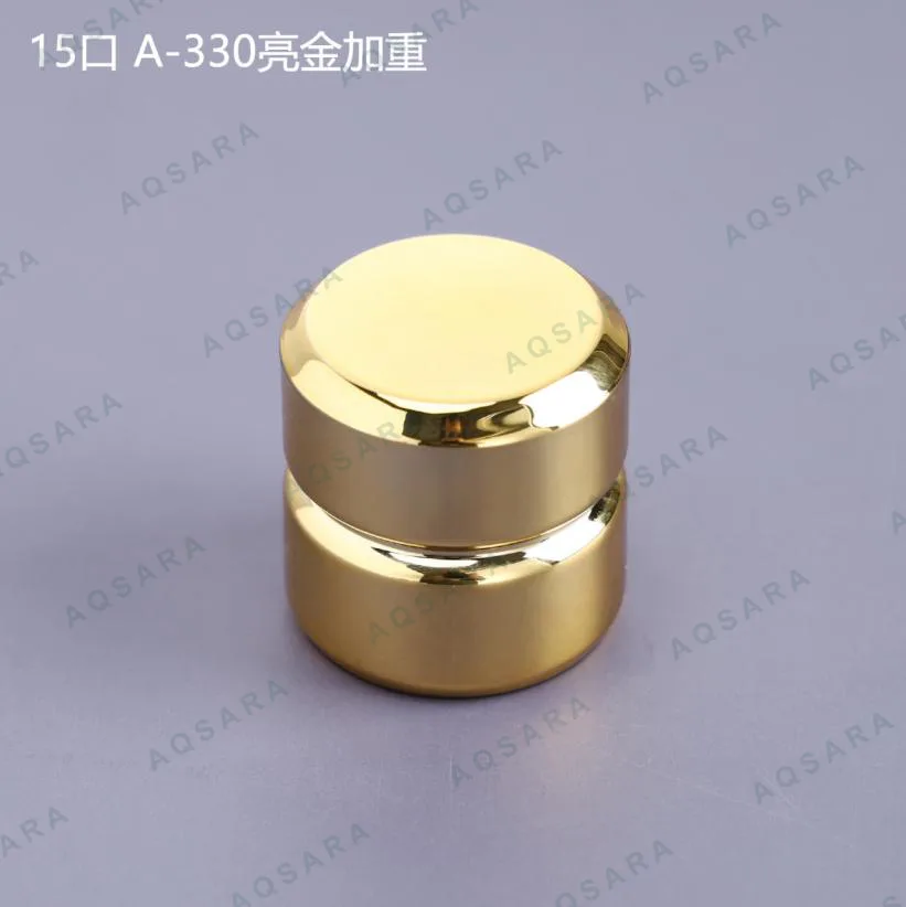 Tutup Botol leher 15 mm — A-330 glossy gold weighted