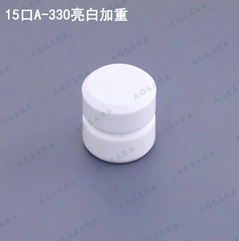 Tutup Botol leher 15 mm — A-330 glossy white weighted