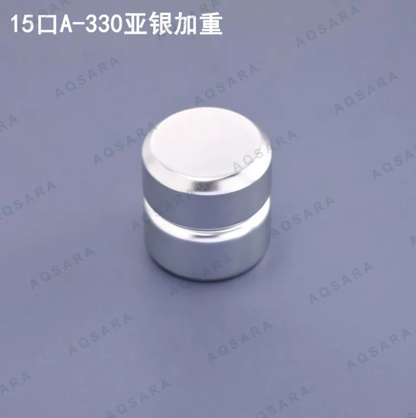 Tutup Botol leher 15 mm — A-330 matte silver weighted