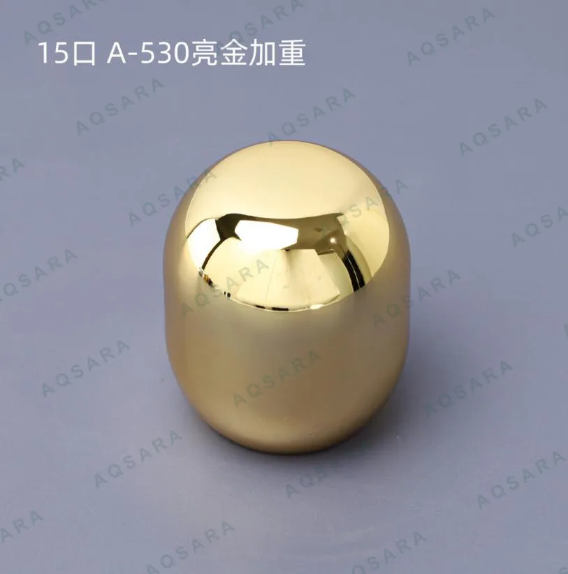 Tutup Botol leher 15 mm — A-530 glossy gold weighted