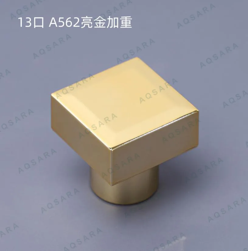 Tutup Botol leher 13 mm — A-562 glossy gold weighted