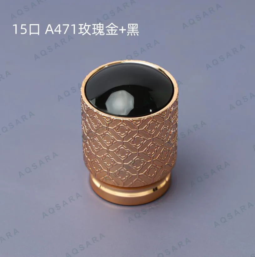 Tutup Botol leher 15 mm — A471 gold + black