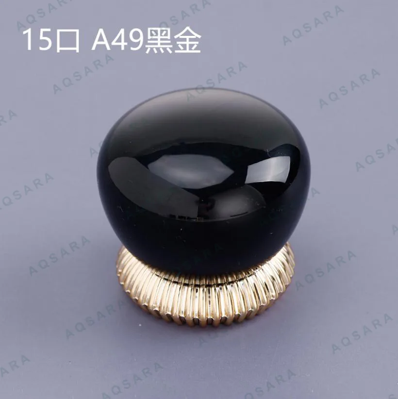 Tutup Botol leher 15 mm — A49 black gold