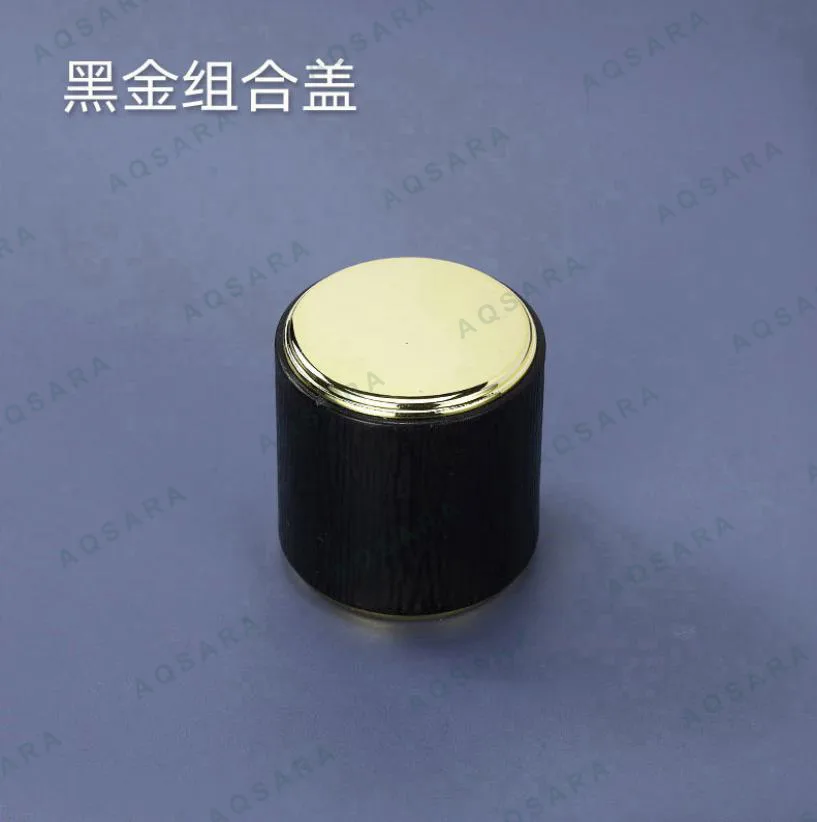 Tutup Botol leher 15 mm — A500 black gold cap
