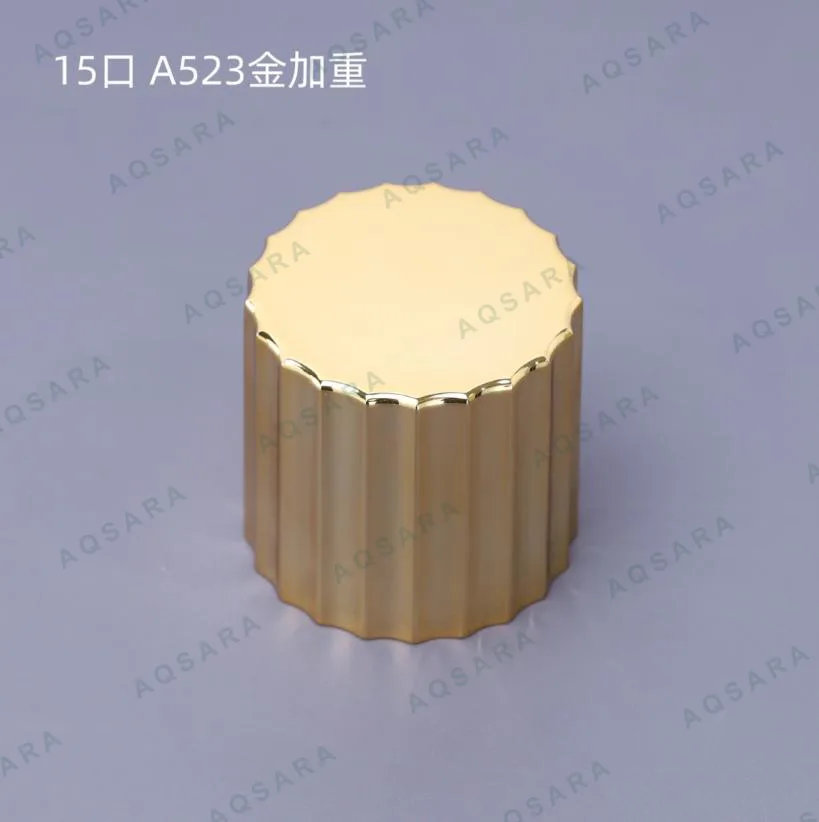 Tutup Botol leher 15 mm — A523 glossy gold weighted