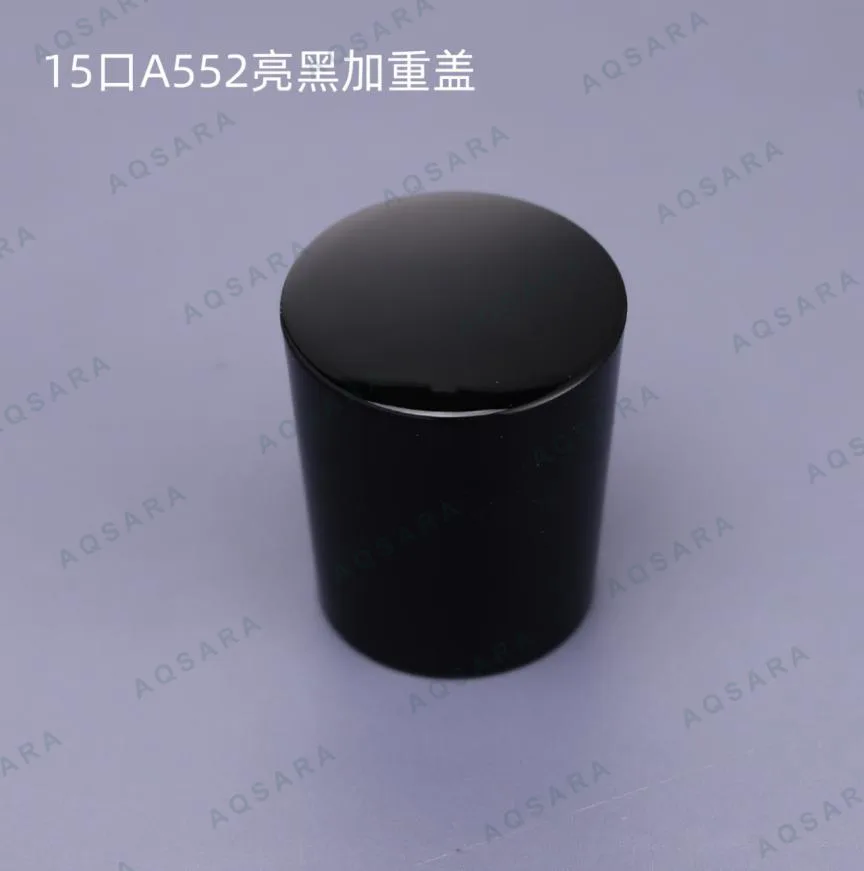 Tutup Botol leher 15 mm — A552 glossy black weighted