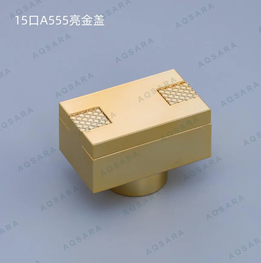 Tutup Botol leher 15 mm — A555 glossy gold