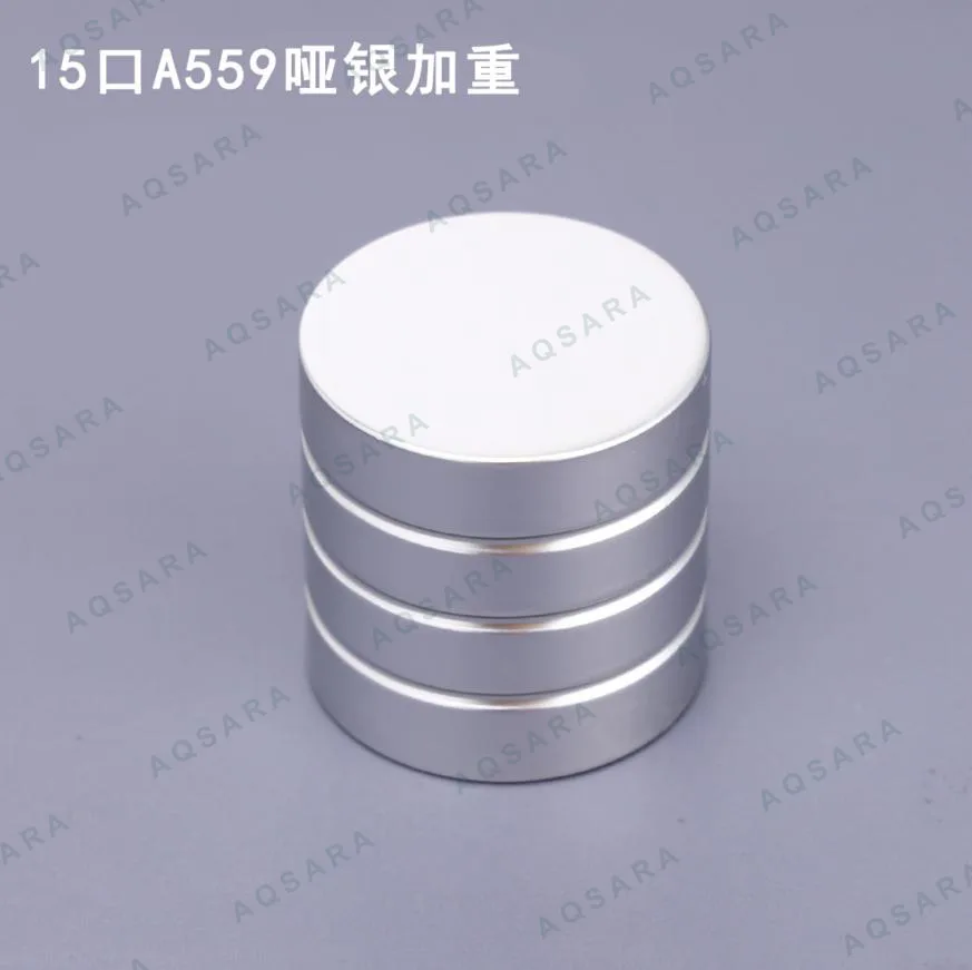 Tutup Botol leher 15 mm — A559 matte silver weighted