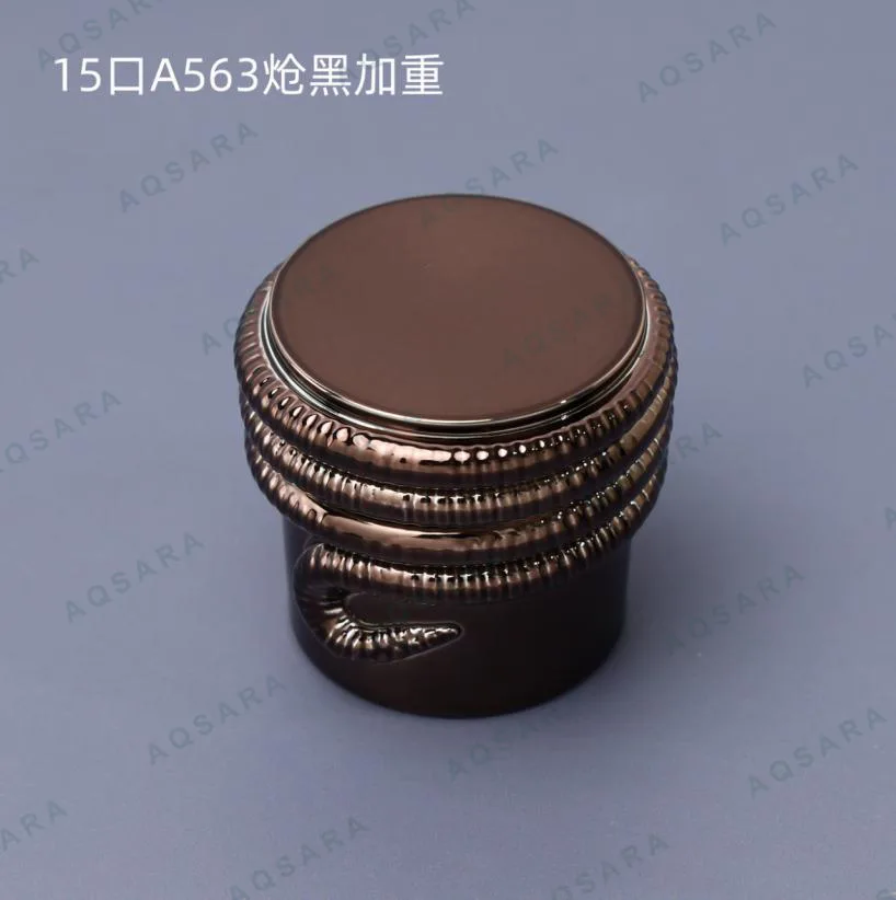 Tutup Botol leher 15 mm — A563 gunmetal black weighted