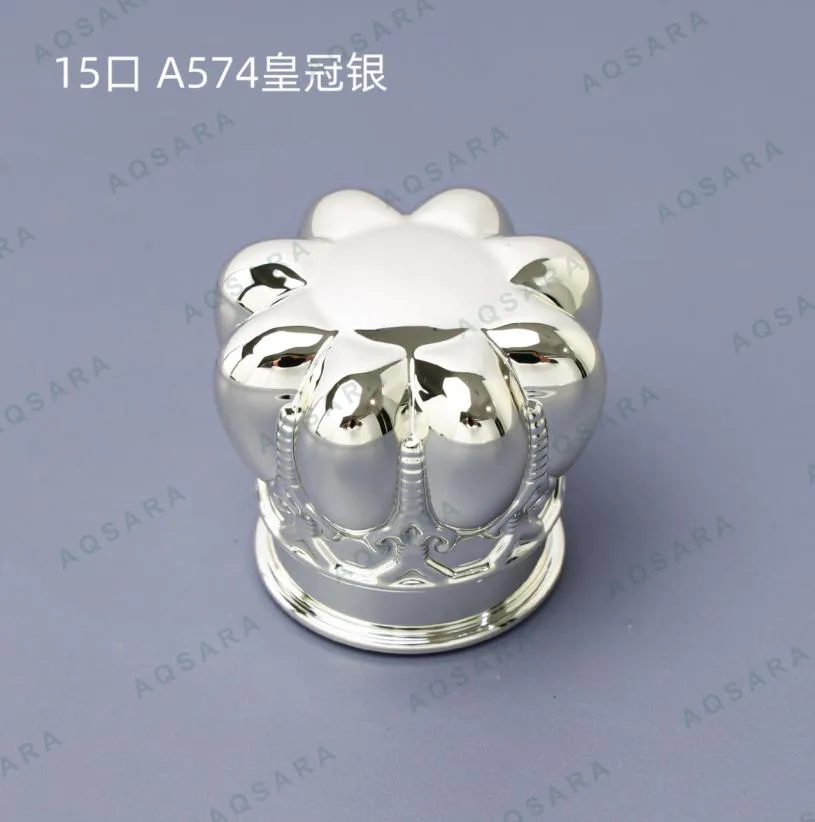 Tutup Botol leher 15 mm — A574 crown silver