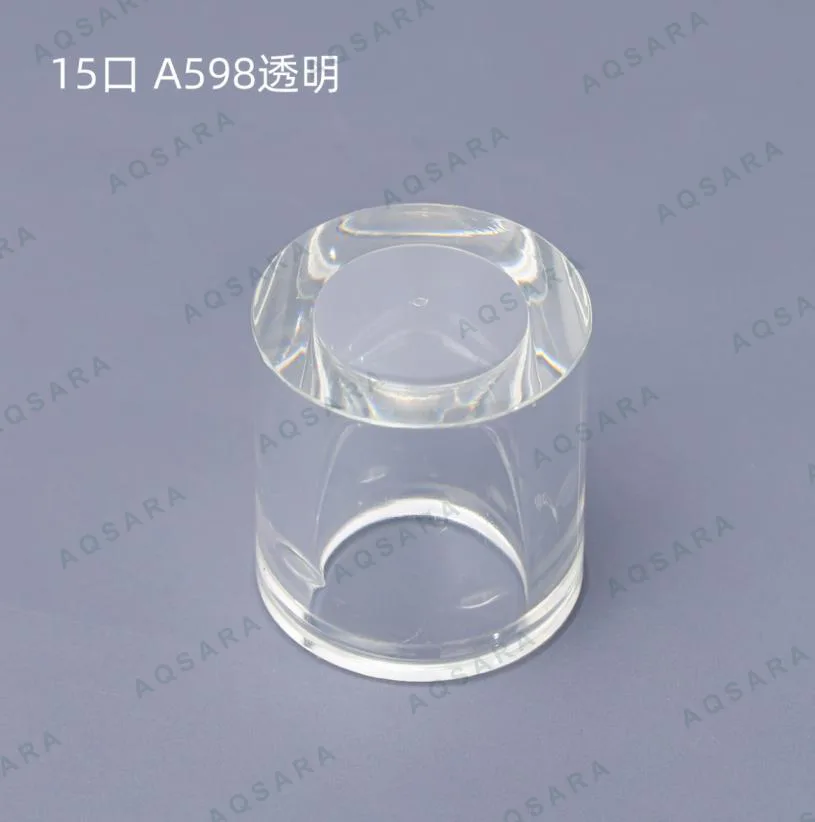 Tutup Botol leher 15 mm — A598 transparent