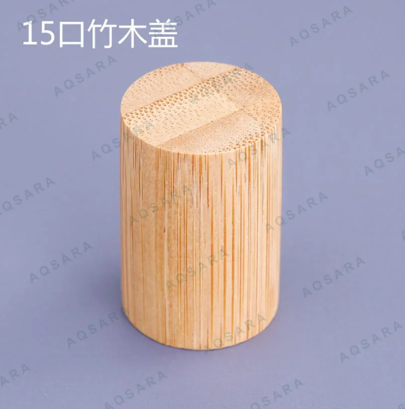 Tutup Botol leher 15 mm — bamboo wood cap