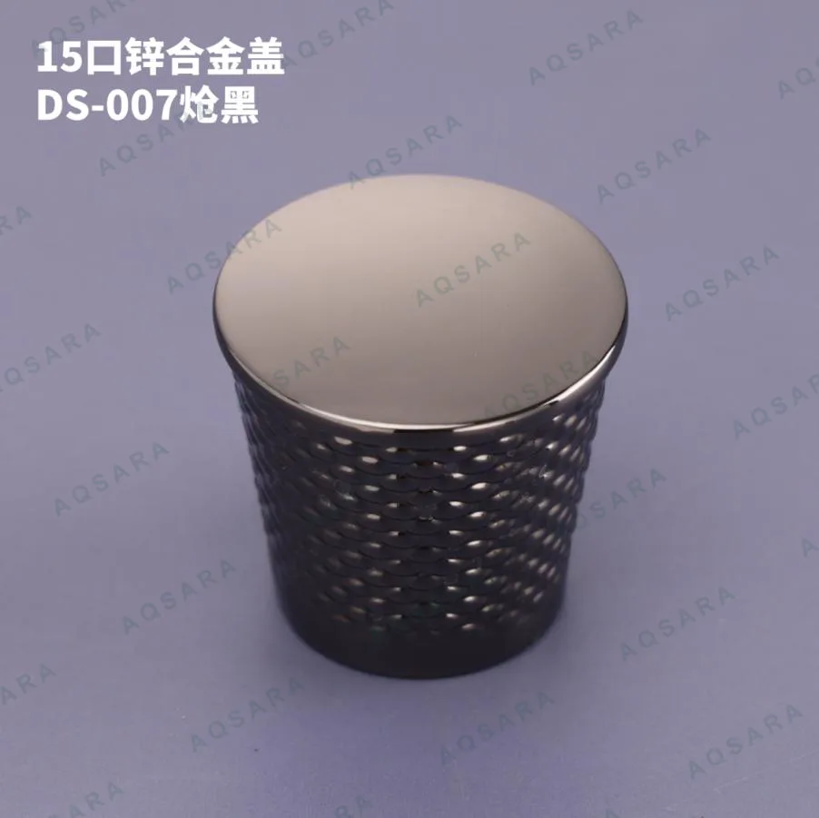 Tutup Botol leher 15 mm — DS-007 gunmetal black