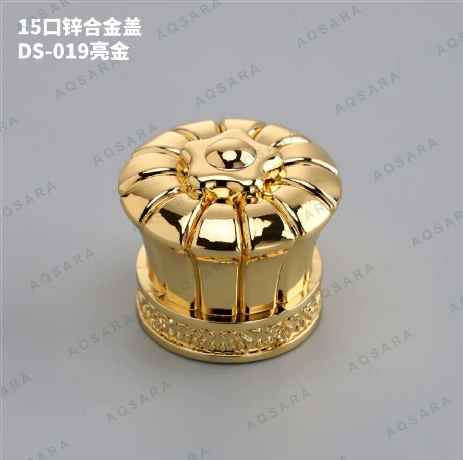 Tutup Botol leher 15 mm — DS-019 glossy gold