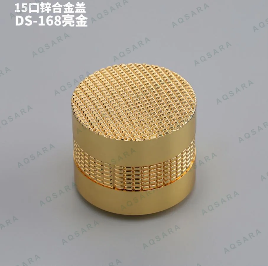 Tutup Botol leher 15 mm — DS-168 glossy gold