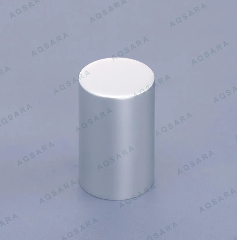 Tutup Botol leher 15 mm — electrolytic cap - matte silver